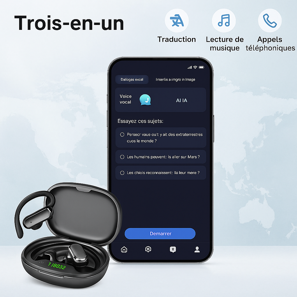 🎧 Écouteurs Traducteur AI