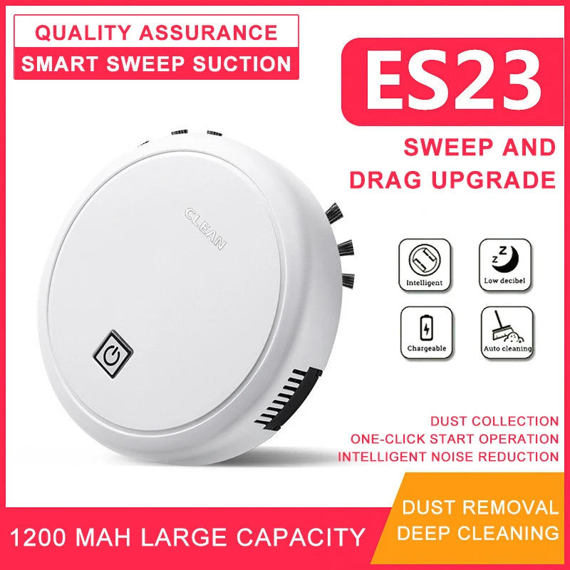 🧹 Robot Aspirateur Intelligent – Nettoyage 2-en-1 Balayage