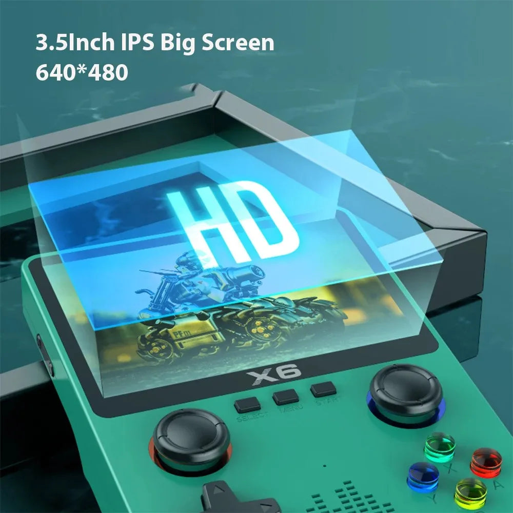 Handheld Game Console - 3.5 inch IPS Screen - Dual Joysticks - 11 Simulators