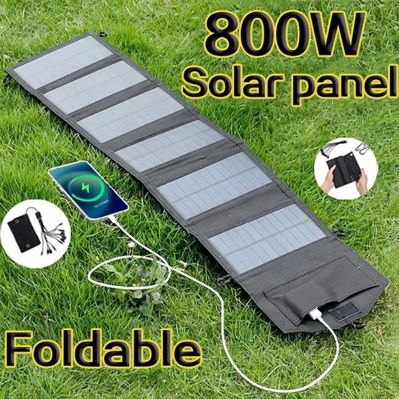 Chargeur Solaire Pliable 800W – Haute Efficacité pour Extérieur