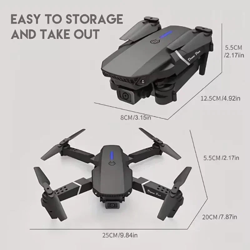 Drone Professionnel Caméra 4K Grand Angle HD 1080P Pliable