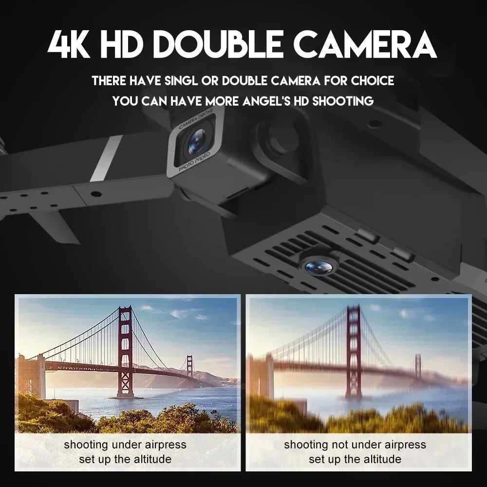 Drone Professionnel Caméra 4K Grand Angle HD 1080P Pliable